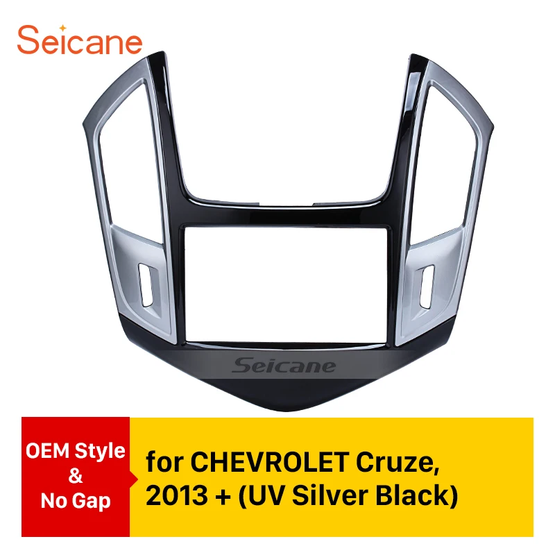 

Seicane 2DIN Car Radio Fascia Stereo Dashboard Fitting Kit Frame Surrounded Install Trim Panel For Chevrolet Cruze