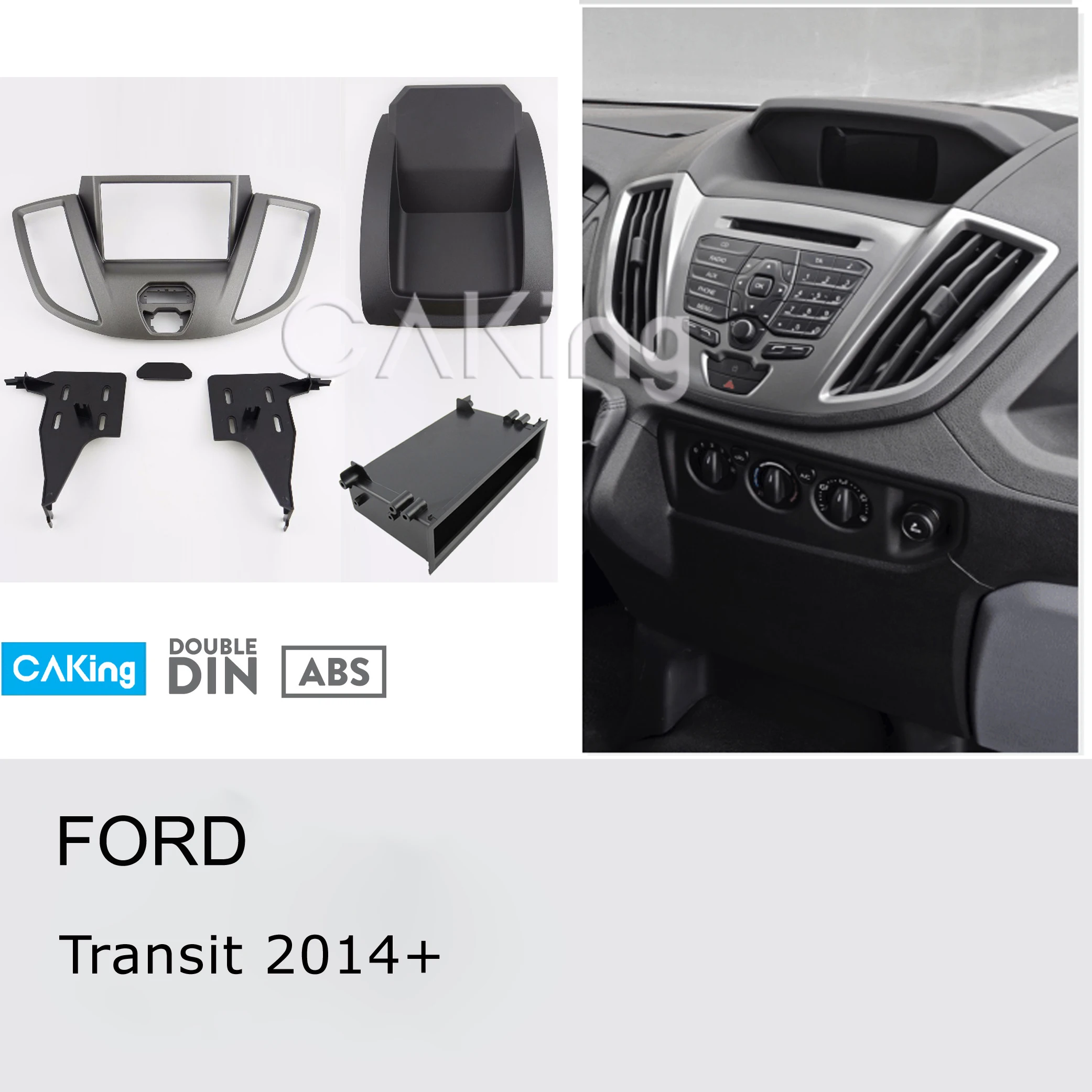 Двойной Din Автомобильная панель радио для FORD Transit+ аудио рамка Dash монтажный комплект установка крепление переходная пластина крышка консоль