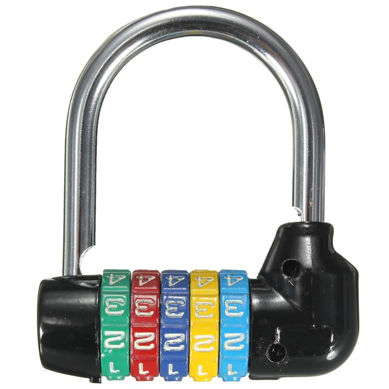 

66x66x20mm Zinc Alloy 5 Dial Digit Number Combination Travel Security Safely Code Password Lock Combination Padlock Approx