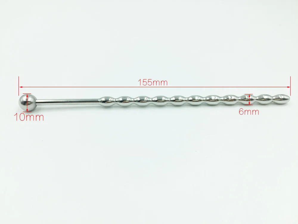 Diameter 6mm Length 15mm stainless steel penis plug urethral sound adult sex toys for men urethral beads dilators EQV Catheters.