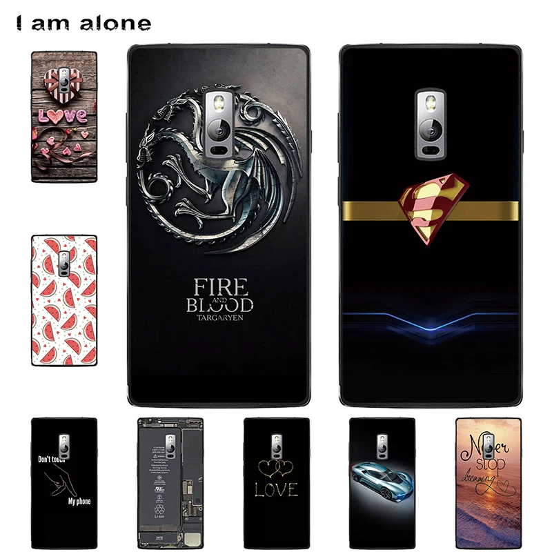 

I am alone Phone Cases For OnePlus 2 5.5 inch Hard Plastic Mobile Cellphone Fashion Color Bags For OnePlus 2 Two Free Shipping