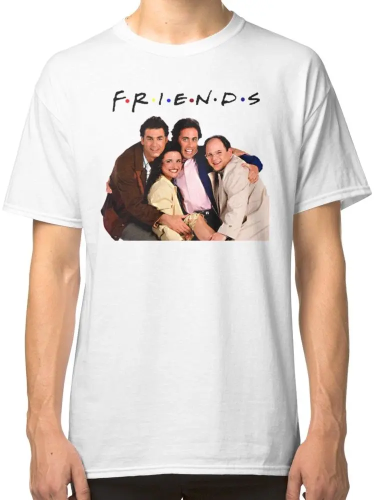 SEINFELD x FRIENDS мужская белая футболка футболки одежда harajuku лето 2018 распродажа новый