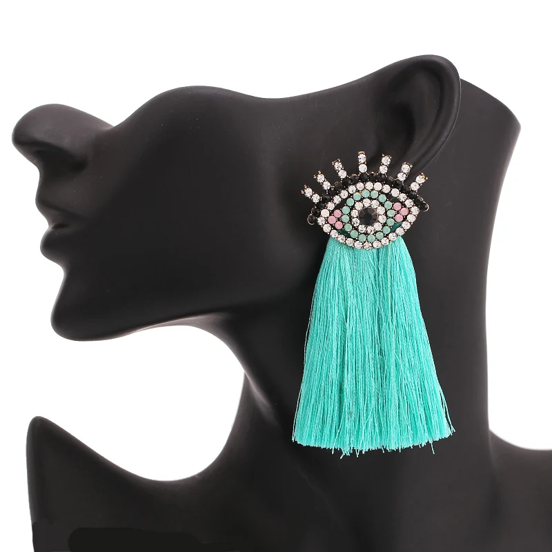 Aretes Earrings for women  NEW HOT Women's fashion earrings New arrival brand crystal tassel beads flower EARRINGS for women Gifts Women