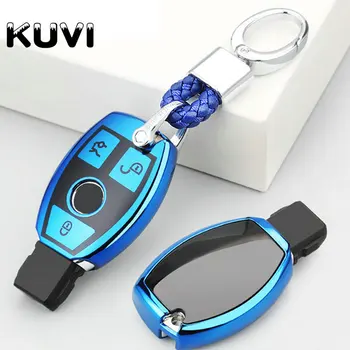 

TPU Car Key Cover Case Shell Bag Protective Key Ring For Mercedes A B R G Class GLK GLA w204 W251 W463 W176 Accessories Styling