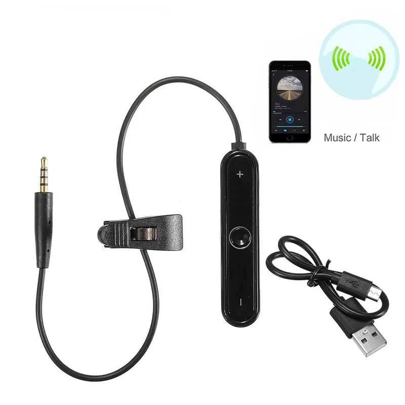 Headphone Cable 3 5mm Jack For Bose QC15 Bluetooth Wireless Audio Transmitter Adapter Cable Earphone Headset Cable Accessories