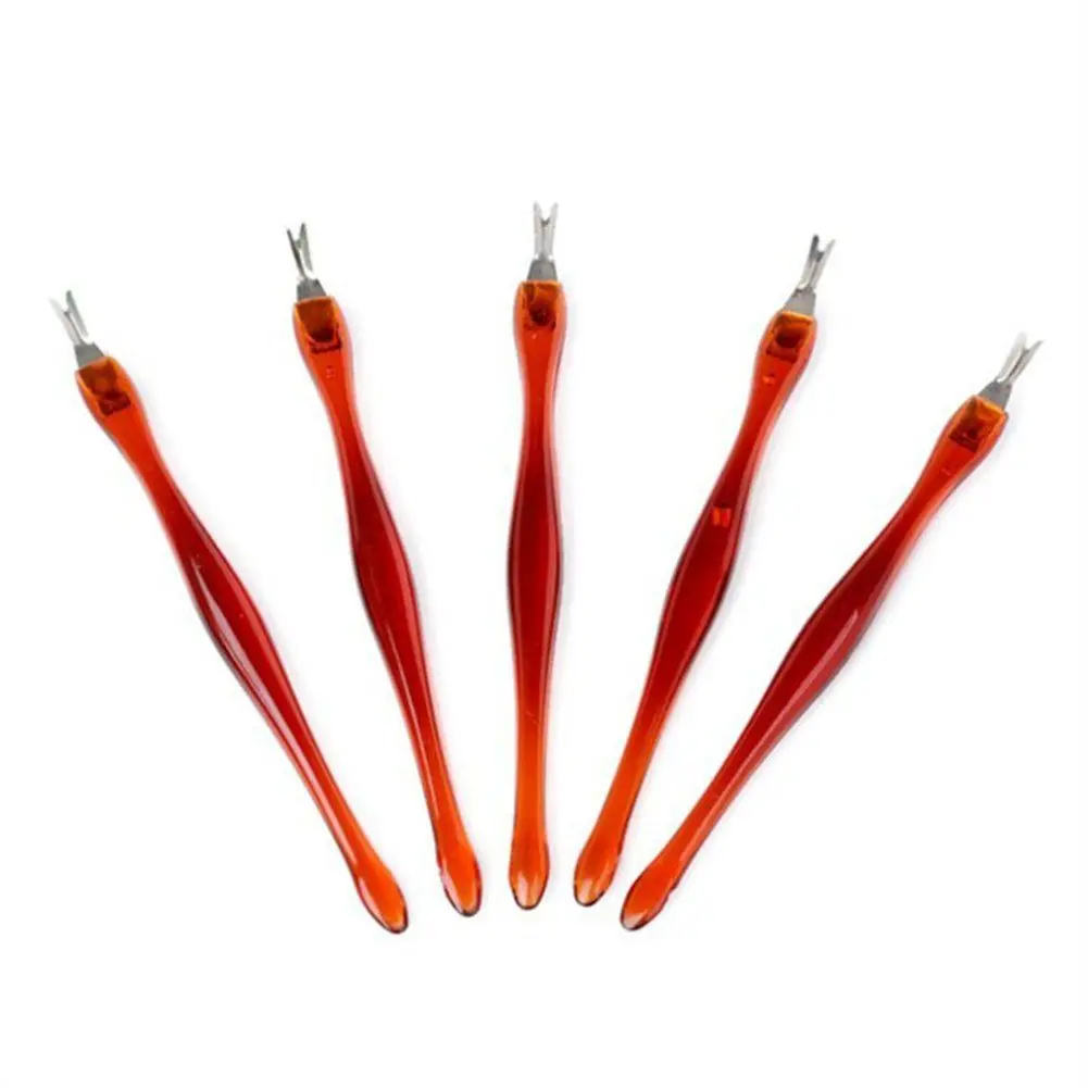 5psc Dead Skin Fork Trimmer Peeling Knife Cuticle Remover Nail Art Tool Women Manicure Nail Tool