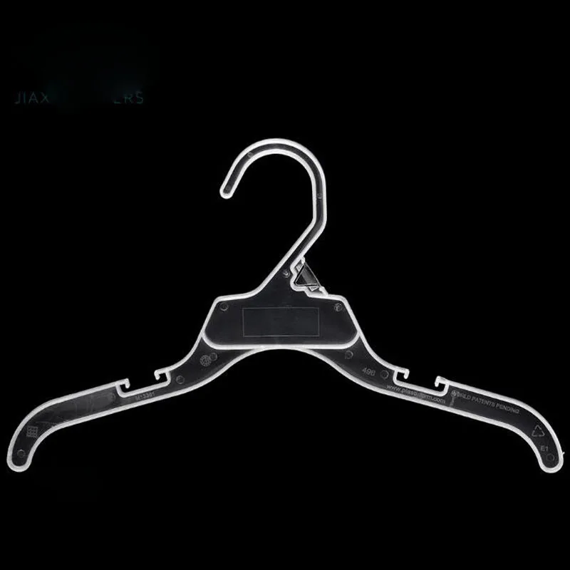 200 قطع 30*18 سنتيمتر البلاستيك واضحة الأطفال شماعات رفوف الاطفال طفل رضيع الملابس الغسيل تخزين الملابس خزانة ZA6464