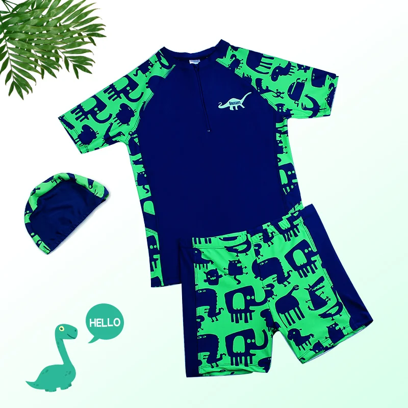 

Baby Swimwear Swimsuit for Boys Surf Clothing Teen Swimwear Children Swimsuit Short Sleeve UV Prodection Kids Swiming Suit Boys