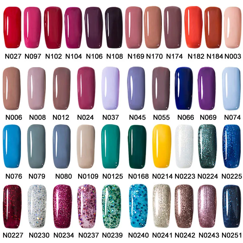 

1Bottle UV Gel Nail Polish Candy Color Long Lasting Gel Varnish for Manicure Pedicure Drop Ship