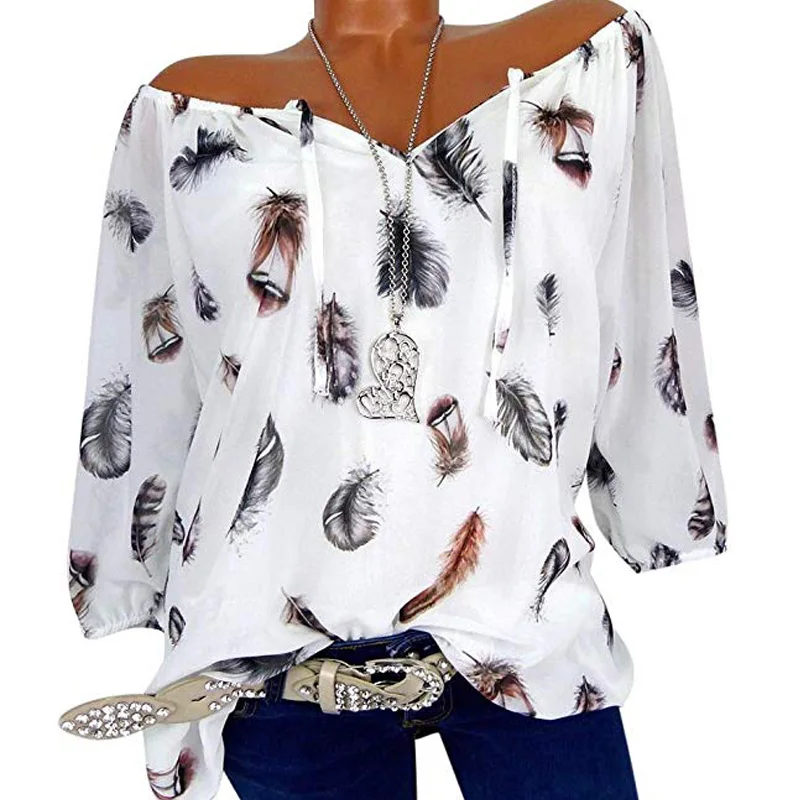 

Shirt Lightweight V-Neck Jeans Work Women'S Tops Home Casual Chiffon Blouse Office Women Sport