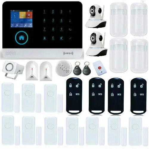 Yobang Security-APP Control RFID Tags WIFI GSM SMS Alarm System Auto Dial House intelligent DIY Burglar Security Panic Alarm