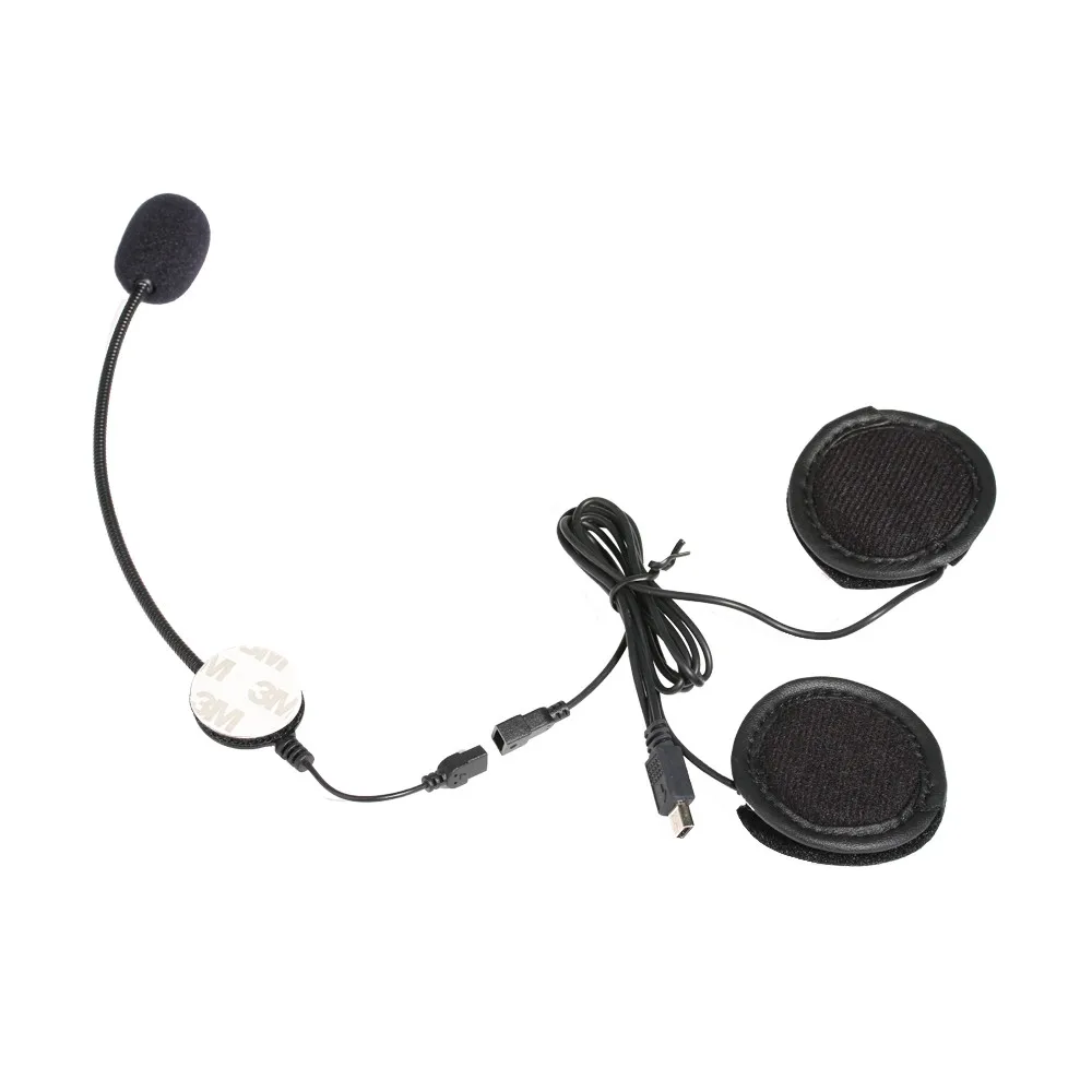 Штекер Mini-USB микрофон динамики гарнитуры и шлем домофон клип для мотоцикла устройства Bluetooth Vnetphone V8
