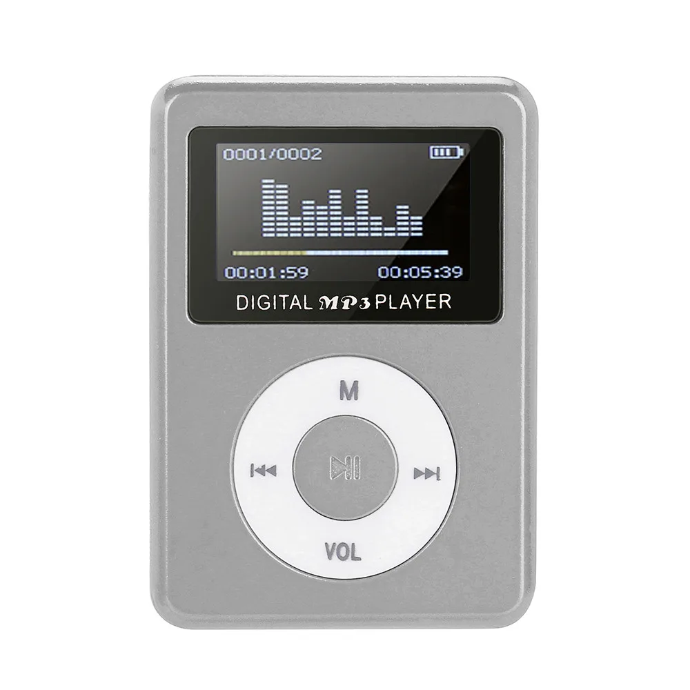 Новая мода 2018 USB мини mp3 плеер Поддержка ЖК экрана 32 ГБ Micro SD TF карта модный