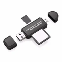Многофункциональный Smart OTG картридер высокоскоростной USB 2,0 SD Micro-SD Card Reader USB адаптер для Android телефон компьютер