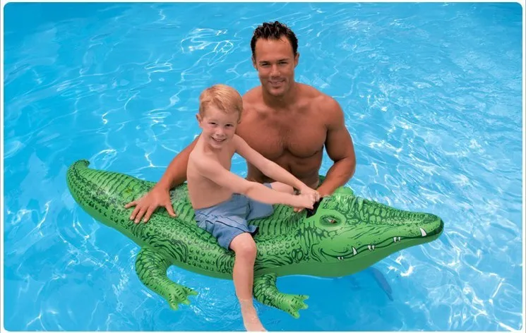 Плавающие крепления крокодила детские водные прогулки надувной матрас кольцо плавать воздушные матрасы пляжные игрушки водные виды спорта