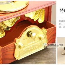 Рождественский Декор музыкальная шкатулка 8 тонов механический Тип подарки Ретро рога Граммофон