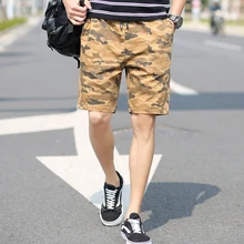 Летние мужские свободные хлопковые шорты в стиле кэжуал дропшиппинг мужские до колен Шорты Ropa Para Hombre повседневные уличные брюки