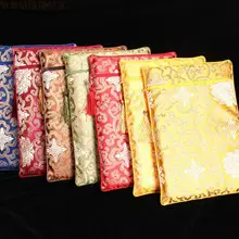 Кисточка прямоугольник огромный рюксак мешочек ручного изготовления в китайском стиле шелк парча ювелирные изделия косметические A4 книга, хранилище, сумочка, клатч портмоне
