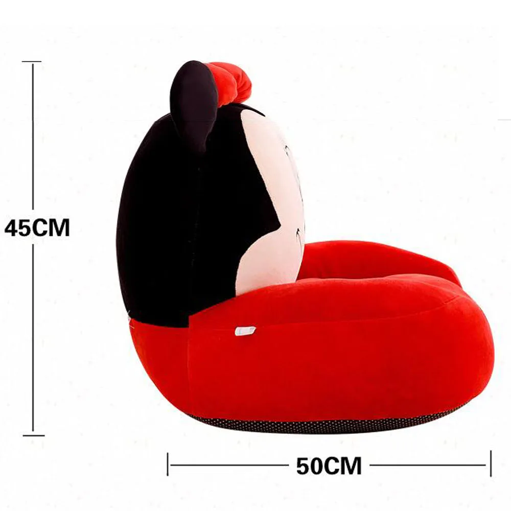 Baby Seats Sofa Baby Cartoon Red Animal Children Chair Baby Kids Toys Sofas With Diy Sewing Cotton Fillers Filling Material