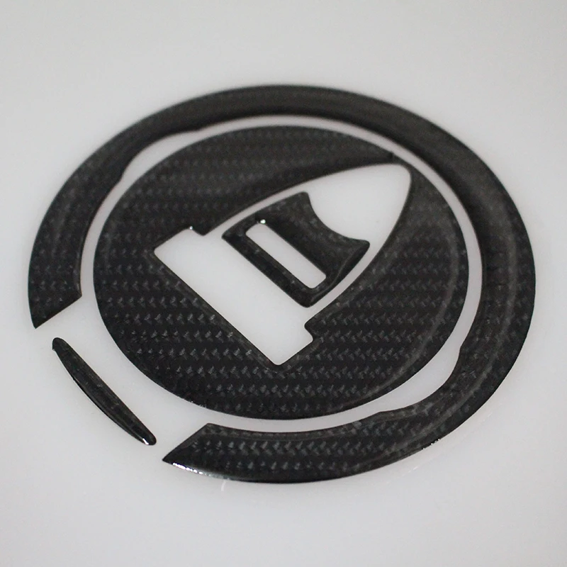 Carbon Fiber Fuel Gas Tank Petrol Cap Cover Pad Protector Sticker Badge Decal Universal for
