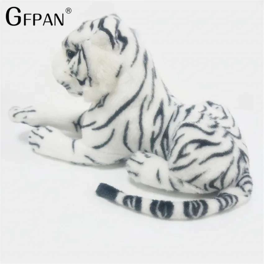 26cm Kawaii White Tigers Plush Toys Simulation Tigers Soft Stuffed Dolls Baby Pillow Plush Kid Toy Christmas Gift for Children