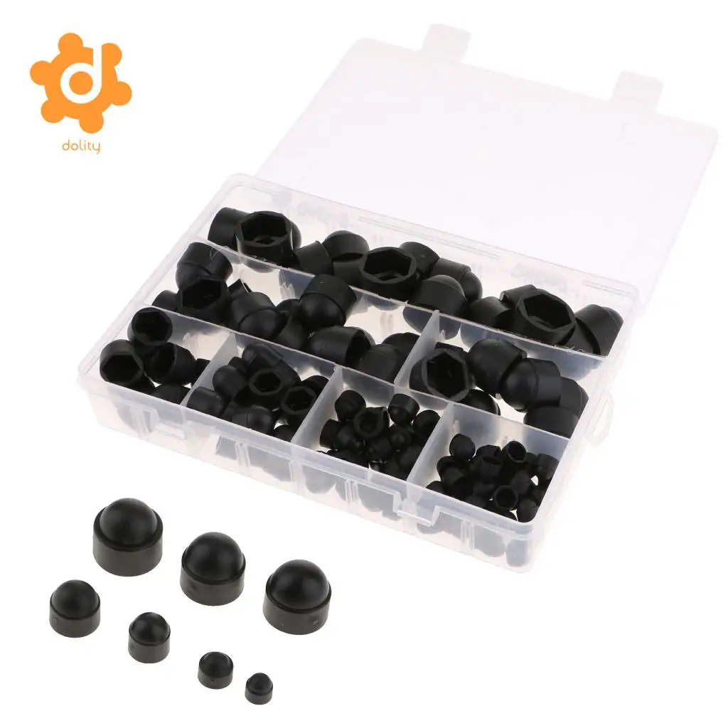 145 Pieces Universal Car Wheel Tyre Nut Cap Bolt Cover M4 M5 M6 M8 M10 M12