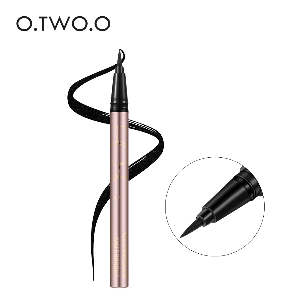 O.TWO.O Black Liquid Eyeliner Eye Make Up Super Waterproof Long Lasting Liner Easy to Wear Eyes Makeup Cosmetics Tools |