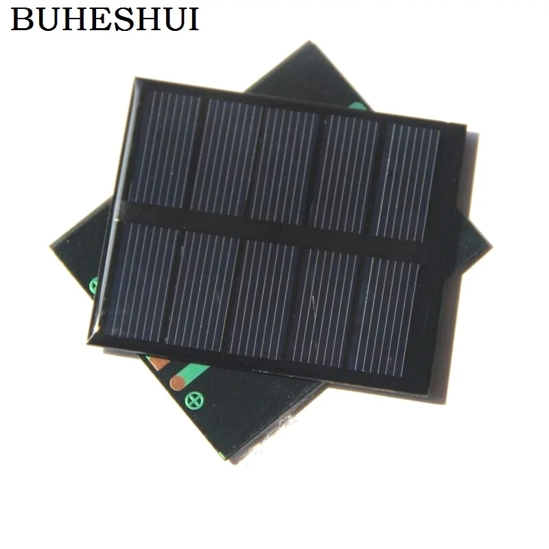 

BUHESHUI 0.5W 2.5V Solar Cell Polycrystalline DIY Solar Panel Charger System Battery LED Light 58*70MM Epoxy Wholesale 50pcs