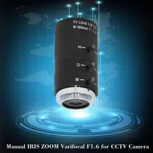 6-60 мм CS C крепление объектива Ручной Ирис зум варифокальный F1.6 CCTV видео объектив для камеры видеонаблюдения промышленный микроскоп