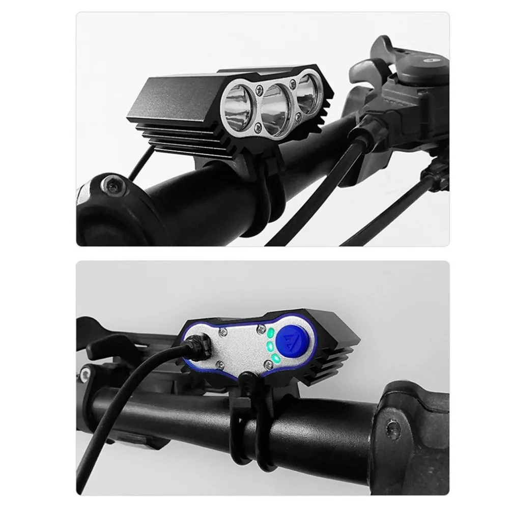 X3 велосипедный Светильник 3000 люмен 4 светильник ing режимы T6 светодиодный велосипедный светильник передний велосипедный светильник водонепроницаемый налобный фонарь DC маркировочная лампа