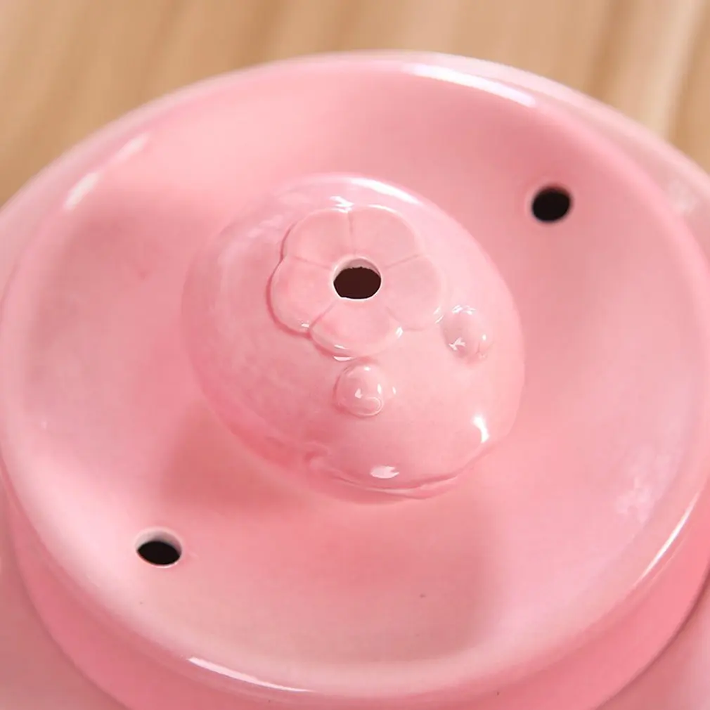Double-Layer Ceramic Cat Water Dispenser Portable Pet Smart Water Dispenser Automatic Filter Water Supply