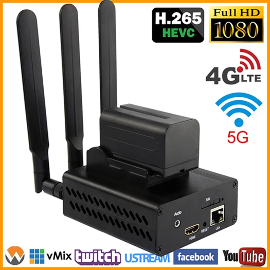 4G LTE HDMI к IP HD видео кодировщик H.264 живое потоковое кодирование HDMI к RTMP передатчик H.264 WiFi видео кодировщик - Цвет: H.265