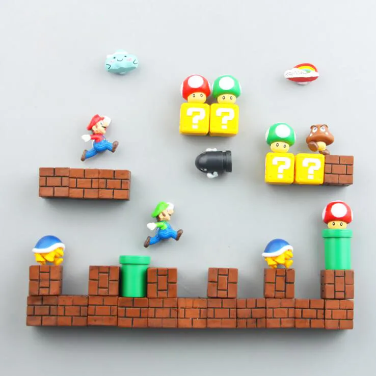 Mini Super Mario Action Figures Fridge Magnets Toys Mario Bros Figurine Figura Magnetive Stickers Toys Mario Question Brick Toys Mini Super Mario Action Figures Fridge Magnets Toys Mario Bros Figurine Figura Magnetive Stickers Toys Mario Question Brick Toys