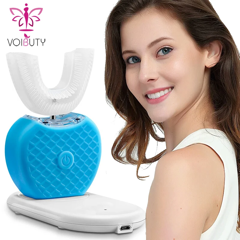 360Degree U type Electric Teethbrush Ultrasonic Automatic Tooth Cleaner