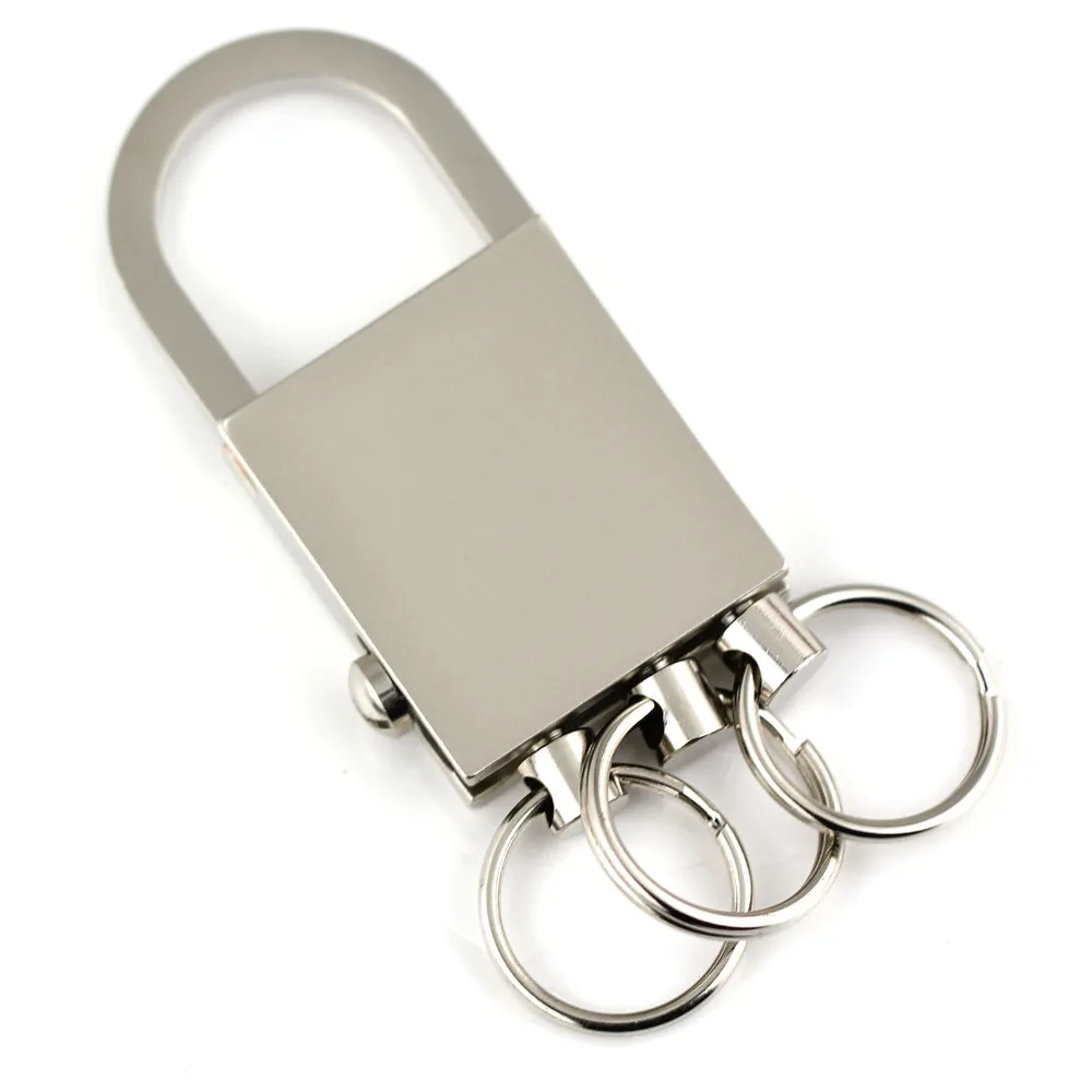 3 loops detachable keychain key ring waist hanged key chain key holder