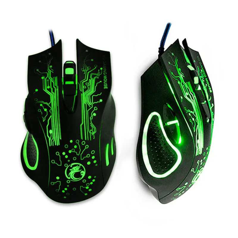 

New Estone X9 5000DPI LED Optical USB Wired Gaming Mouse Gamer Computer PC Laptop Professional Game Mice batter than X5 X7