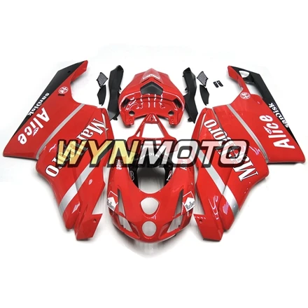 Полные красные Обтекатели для Ducati 999 749 Biposto 2003-2004 впрыск АБС пластмасса 03 04 мотоцикл наборы корпуса крышки панелей рамы