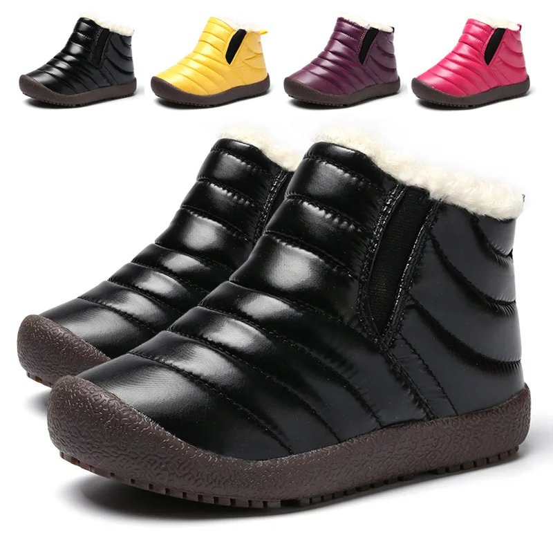 

New Children's Snow Boots High To Help Cotton Shoes Snow Shoes Children's Shoes 4 Colors