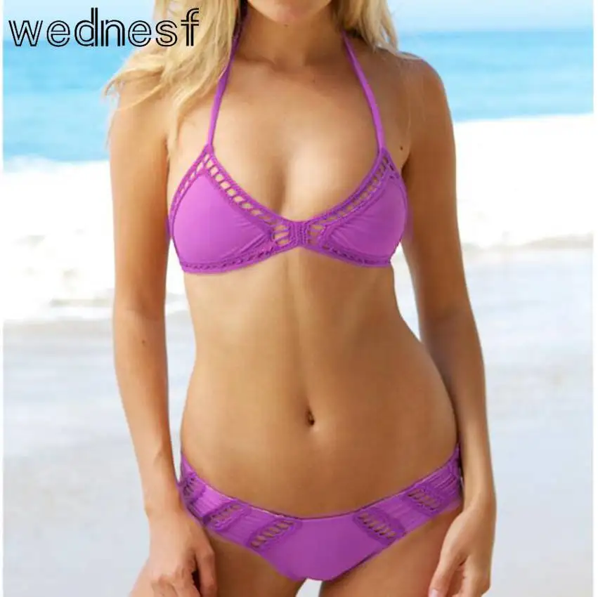 

#1745 Biquinis feminino 2017 String bikini sexy  Mini bikini Bathing suit women Swimwear crochet Sexy Bikini set Beach
