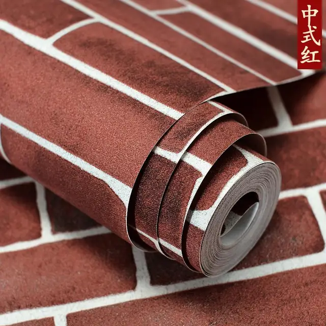 5 Color Embossed Brick Wallpaper For Wall White Brick Wallpaper Imitation Brick Wallpaper Rolls