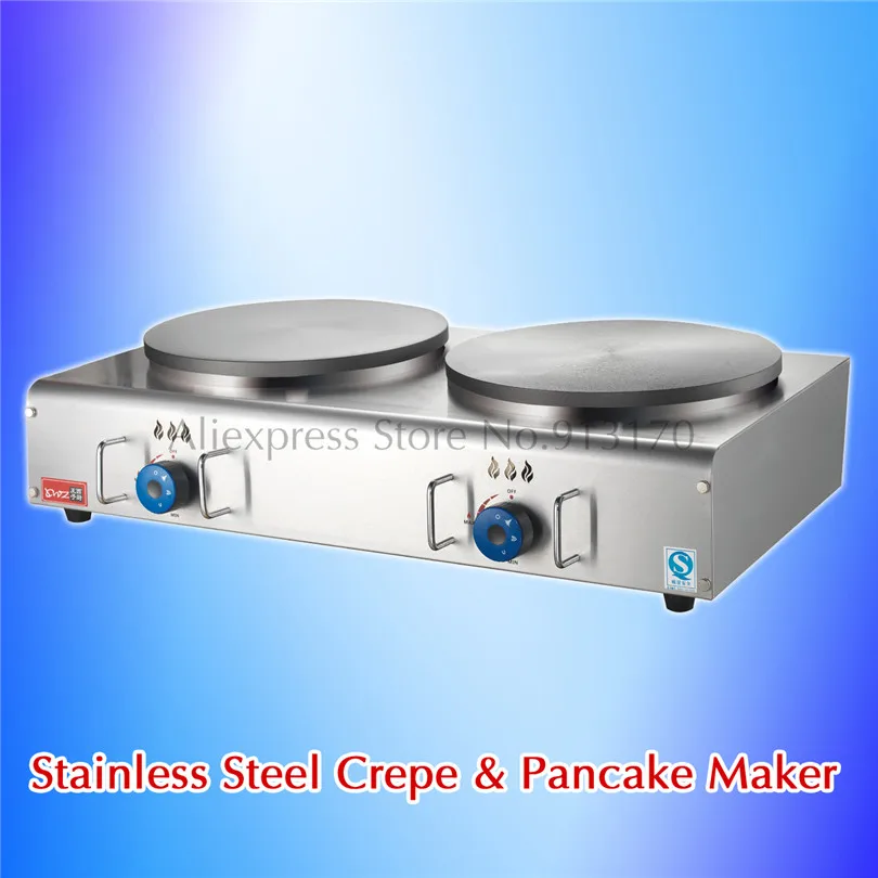 Gas Pancake Crepe Maker Stainless Steel Masala Dosa Griddle Large Plate