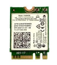 SSEA new for Intel Wireless-AC 3165 3165NGW 802.11AC WIFI Bluetooth 4.0 NGFF card for HP 430 440 450 820 840 G3 SPS 806723-001