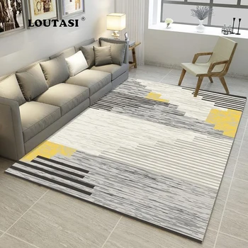 

LOUTASI Nordic Style Memory Foam Geometric Mat Area rug Bedroom Rugs Carpet Doormat for Hallway Living Room Kitchen Floor Mats