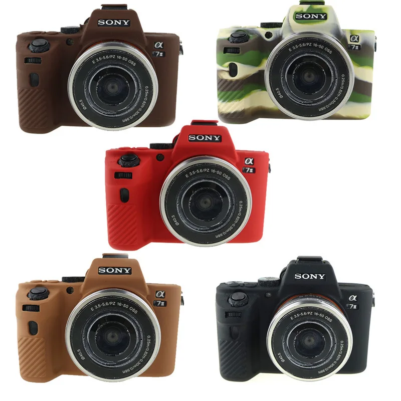 Мягкий силиконовый защитный чехол кожи сумка для sony Alpha A7 Mark II A7R2 A7II камеры 1 шт. 5