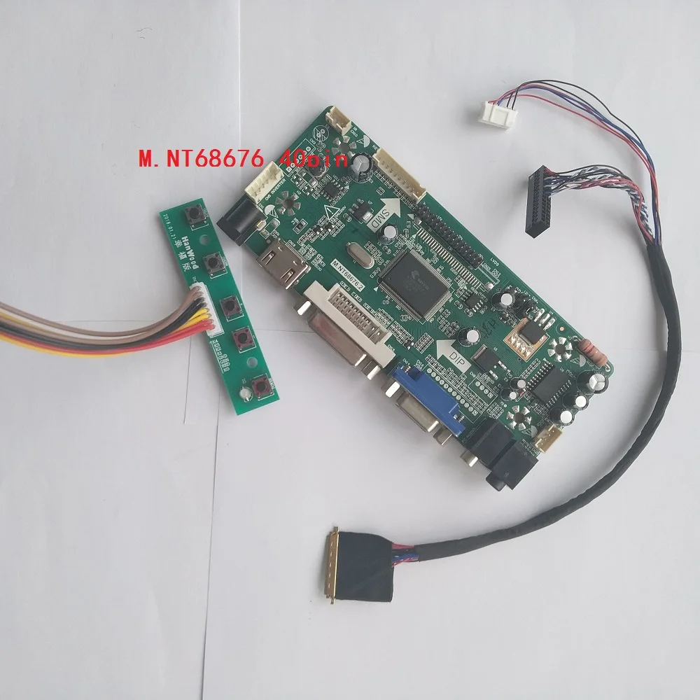 

Kit For B156XW04 V5 Audio card DIY HDMI VGA Screen Monitor Controller board 15.6" DVI Panel LED LCD 1366X768 40pin LVDS