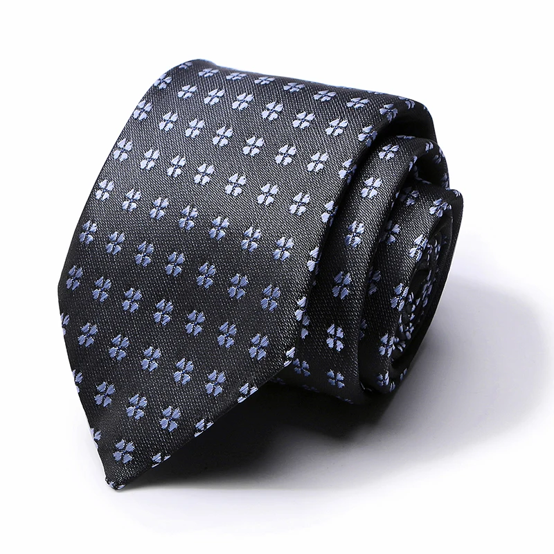 Набор галстуков Брендовые мужские галстуки повседневные жаккардовые галстуки Тканевые для мужчин носовой платок запонки Бизнес высокого класса Подарочная коробка свадебный галстук