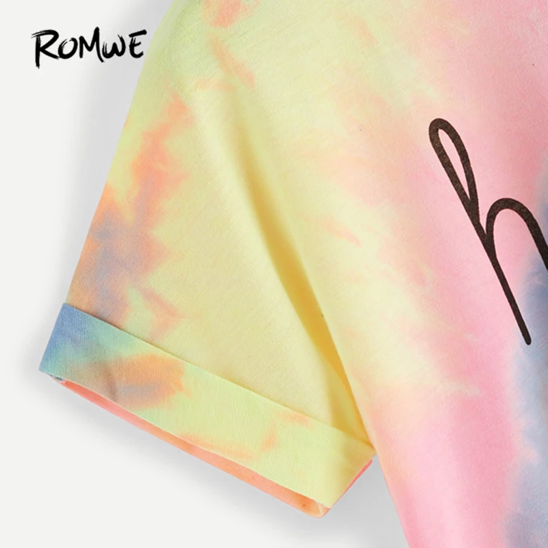 romwe rainbow shirt