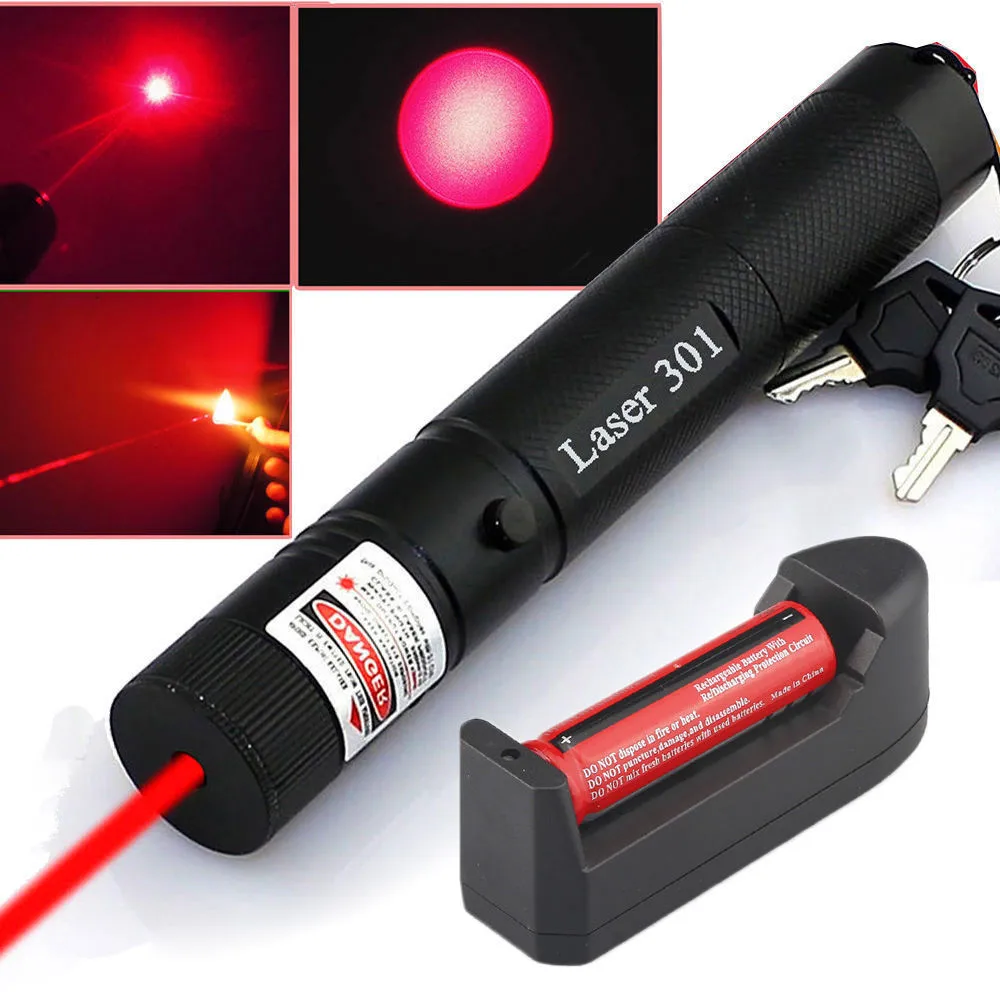 JSHFEI Red Laser Portable 303 Laser Pointer Pen Lazer Pen Beam Powerful