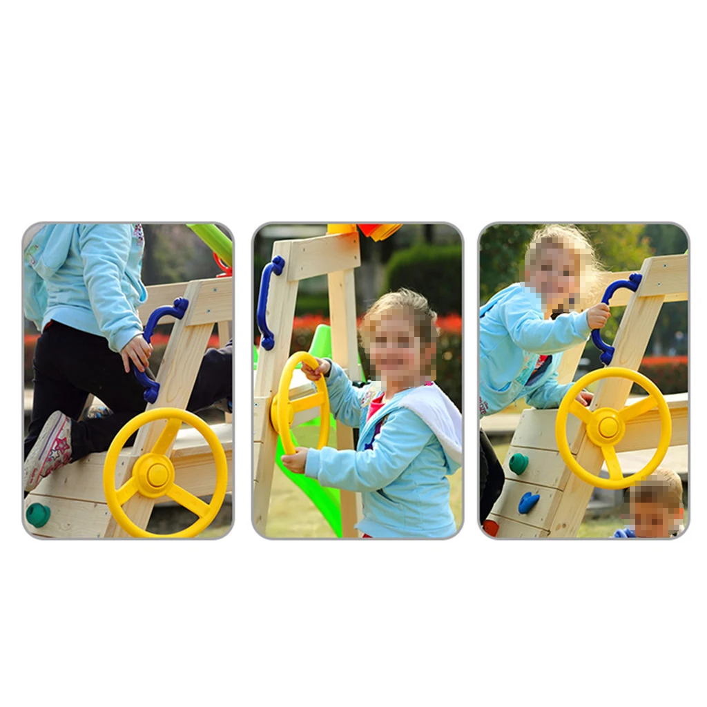 10 inch Swingset Steering Wheel Accessories for Kids Playhouse, Jungle Gym, Climbing Frame, Playground Playset, 4 Colors