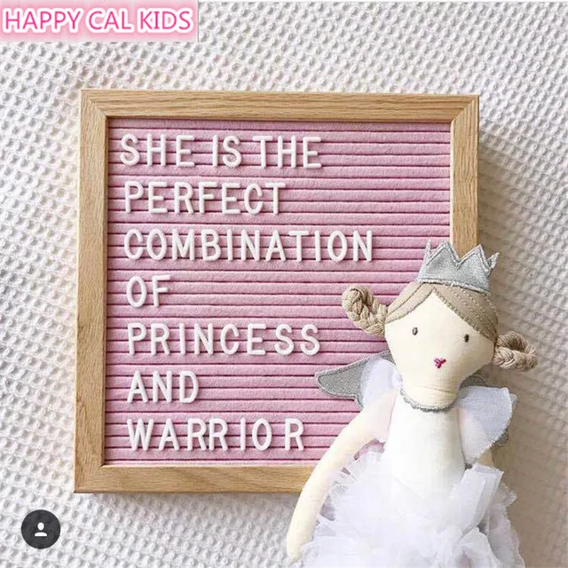 4 colors felt letter